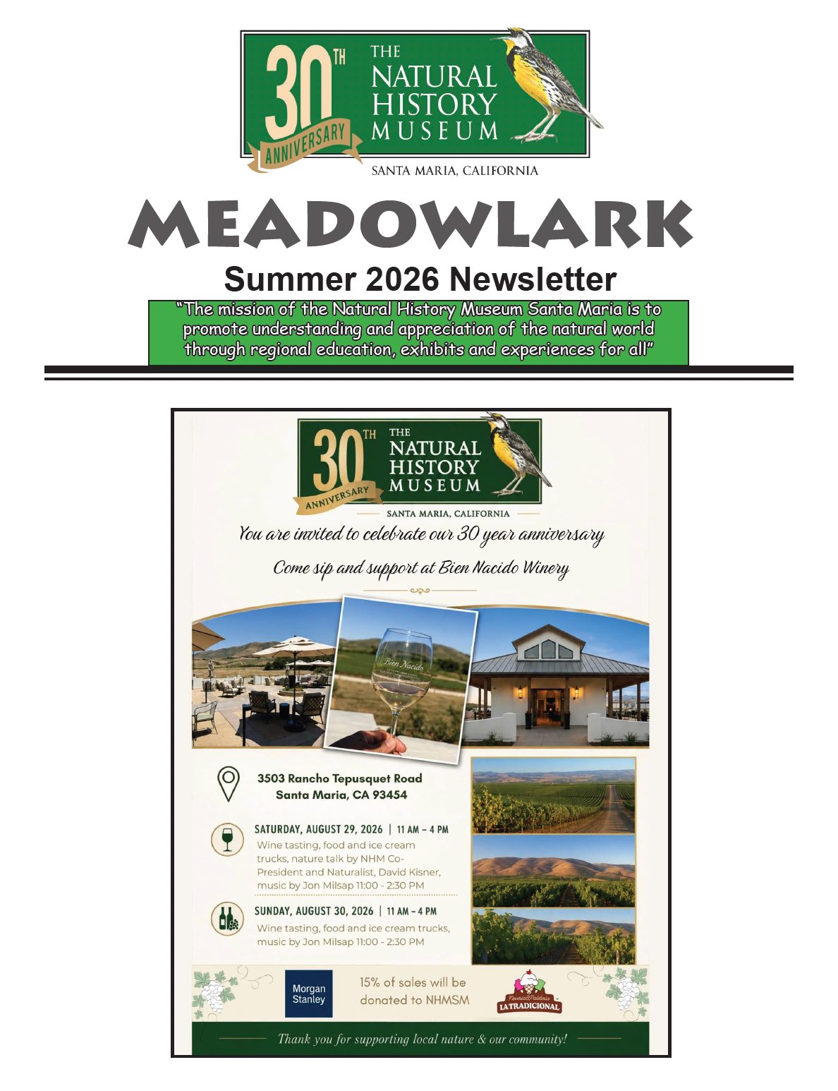 2026 Summer Newsletter